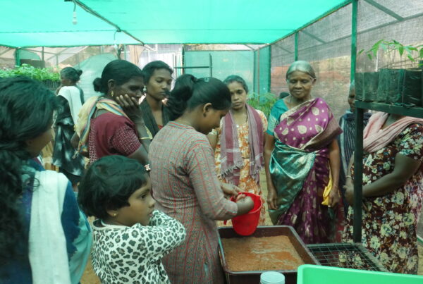 Renju K R leading a nursery training